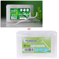 50 sztuk Dental Flosser Flosser wybiera wykałaczki zębów Stick Tooth Clean pielęgnacja jamy ustnej 7.5cm 6